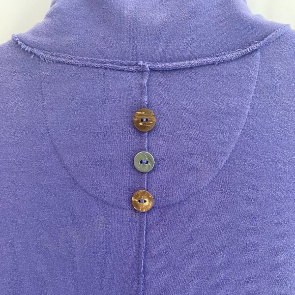 White Lotus Lifestyle Purple Long Sleeve Button Down Jacket Pockets Large - Picture 7 of 16